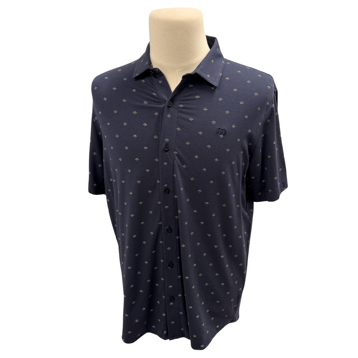 TravisMathew Men's Comfortknit Geo Polo