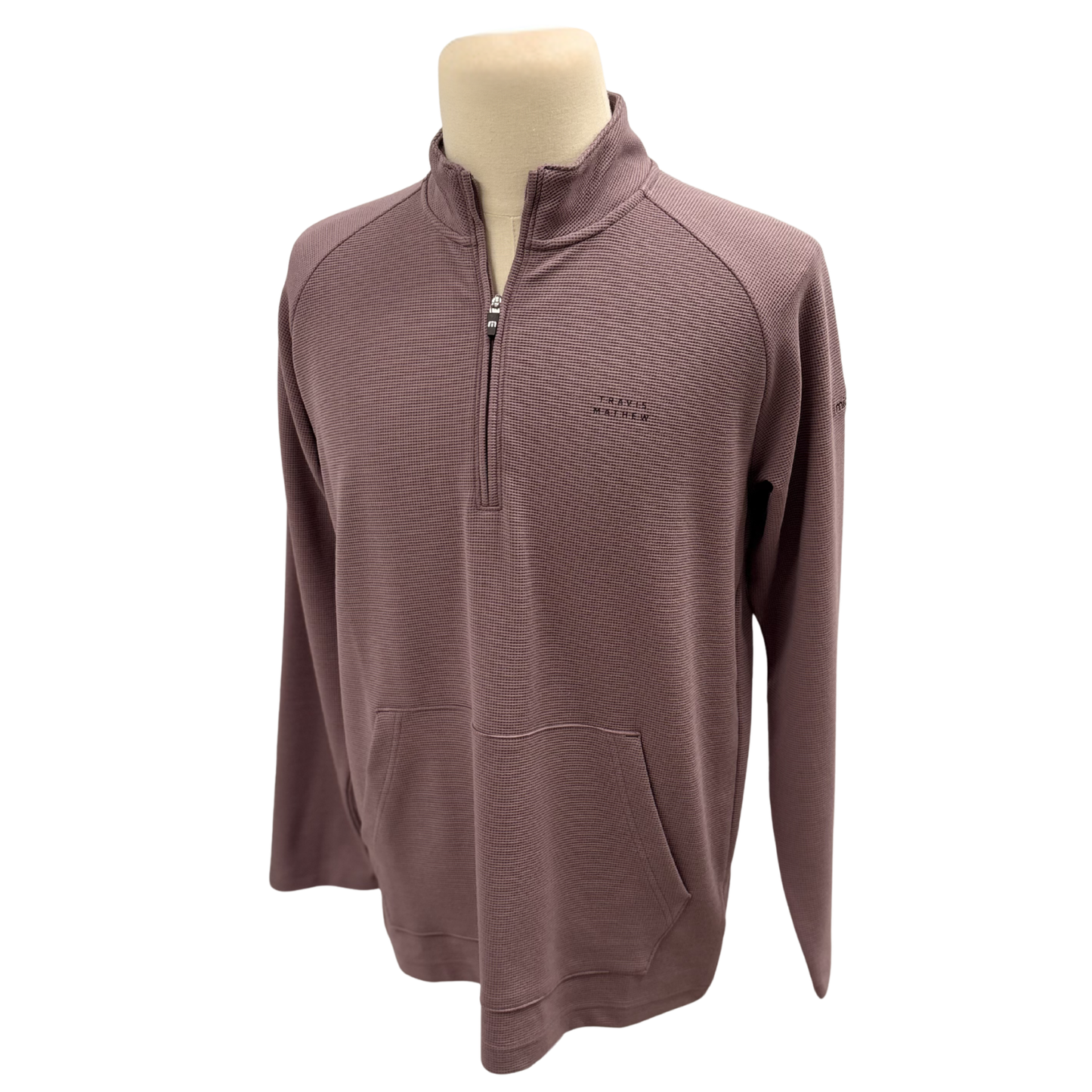 TravisMathew Men's Performance Waffle 1/4 Zip