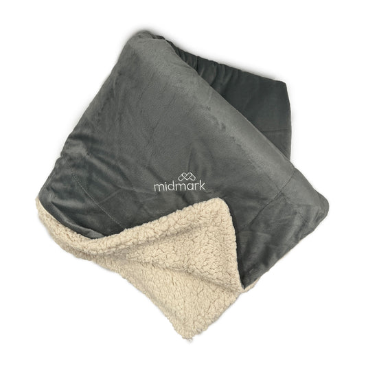 Midmark Branded Sherpa Throw Blanket