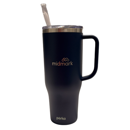 Perka Kempton Double Wall Stainless Steel Tumbler, 40 oz.